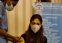 தடுப்பூசி போட்டுக்கொண்ட நயன்தாரா