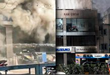 இருசக்கர வாகன ஷோரூமில் தீ விபத்து!