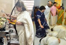 அப்பா வீட்டில் பொங்கல் கொண்டாடிய ஐஸ்வர்யா!