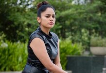 குட்டி ஸ்கர்ட்.. ஜிகுஜிகு டாப்ஸ்.. – வேற லெவல் காந்த கண்ணால் மயக்கும் நந்திதா சுவேதா!