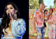 ஹோலி கொண்டாடிய ஸ்ரேயா கோஷல் – கலர்ஃபுல் புகைப்படங்கள்!