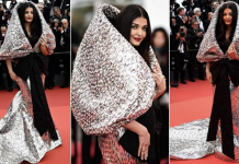 உடையா?கூரையா? ஐஸ்வர்யா ராயின் உடையை விமர்சனம் செய்யும் நெட்டிசன்ஸ்!