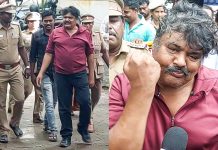 போலீஸ் ஸ்டேஷனில் ஆஜரான மன்சூர் அலிகான்!